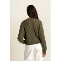 Expresso Trui Ajour Olive